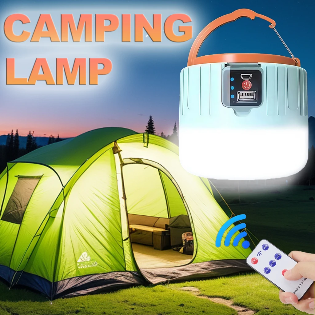 Outdoor Power For Lights - Lanterna de acampamento solar recarregável led