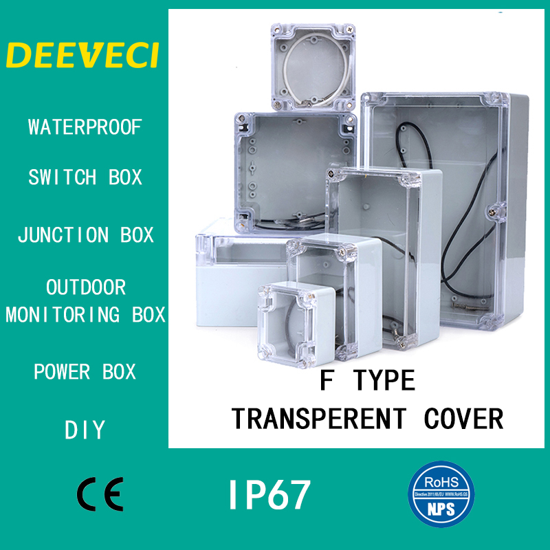 Outdoor Power Junction - Transparente à prova dwaterproof água ao