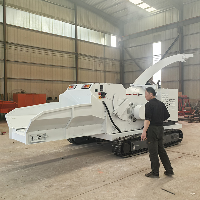 Garden Shredder Chipper - Máquina Trituradora de Madeira a Diesel