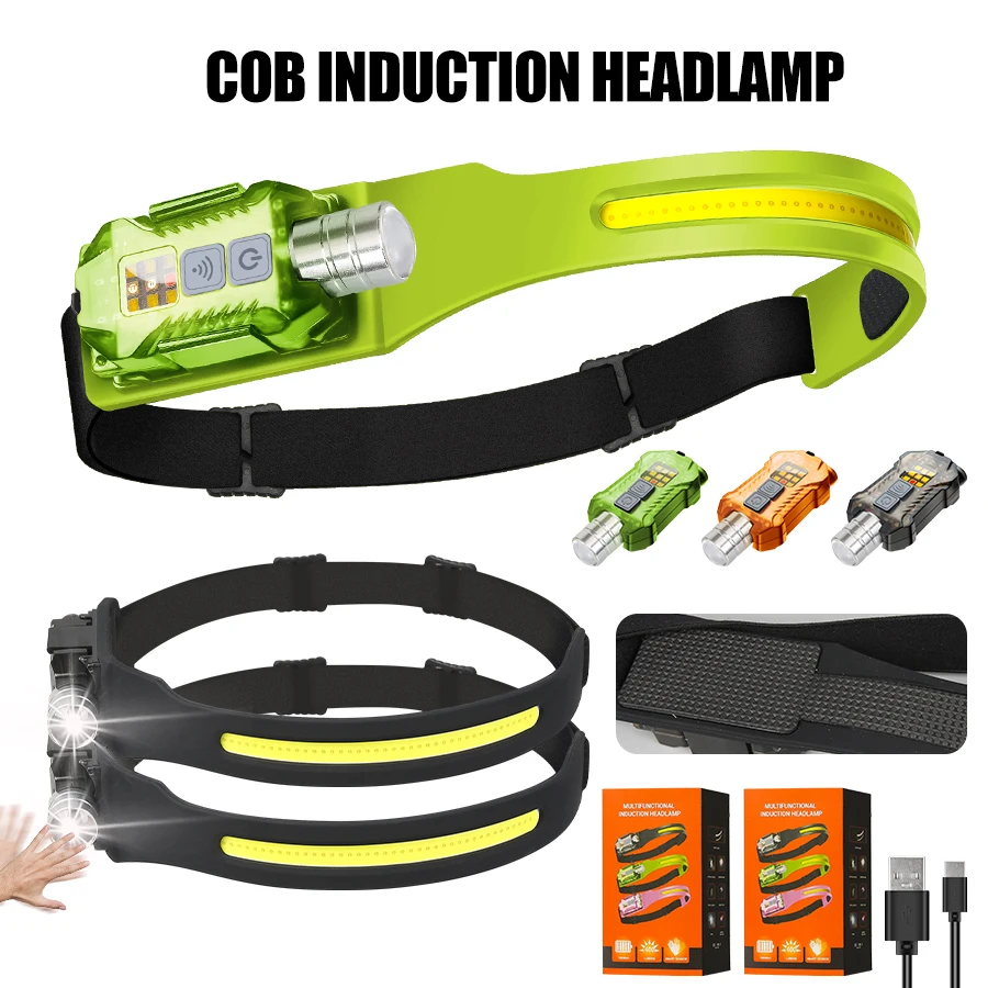 Outdoor Power For Lights - Poderosa lanterna de cabeça recarregável portátil