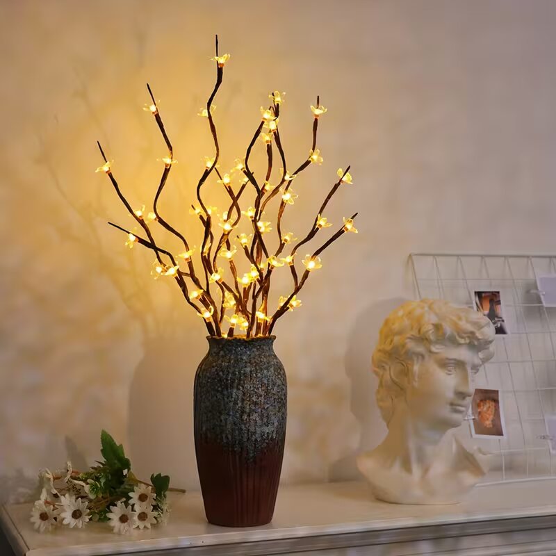 Outdoor Power For Lights - Luzes de ramo de cerejeira com