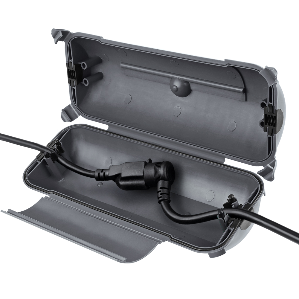 Outdoor Power Lead Cover - Caixa de conexão à prova d'água