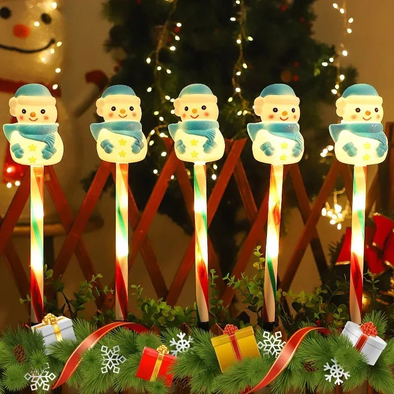 Outdoor Solar Power Xmas Lights - Lâmpada LED Solar de Natal com