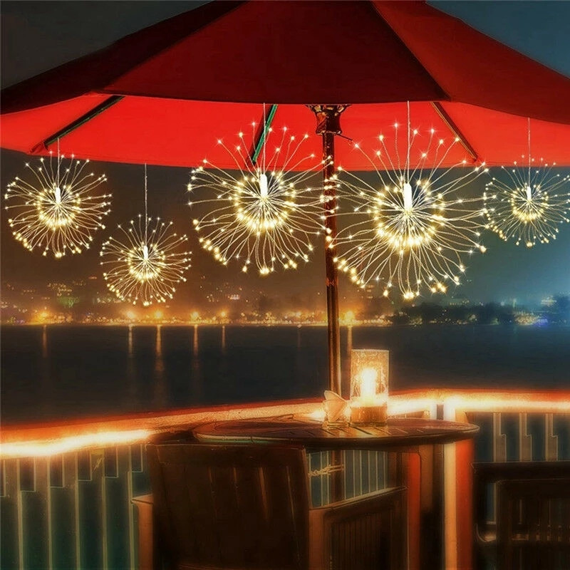 Outdoor Solar Power Xmas Lights - 120led 200 led solar lâmpada starburst