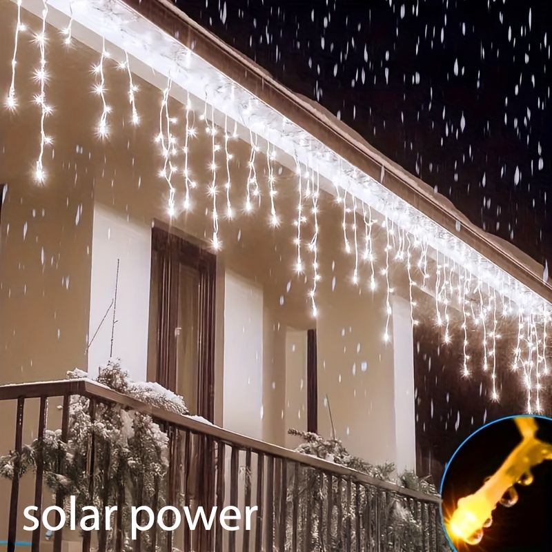 Luz de Cordão Solar para Exter - Outdoor Solar Power Xmas Lights avaliação e preço