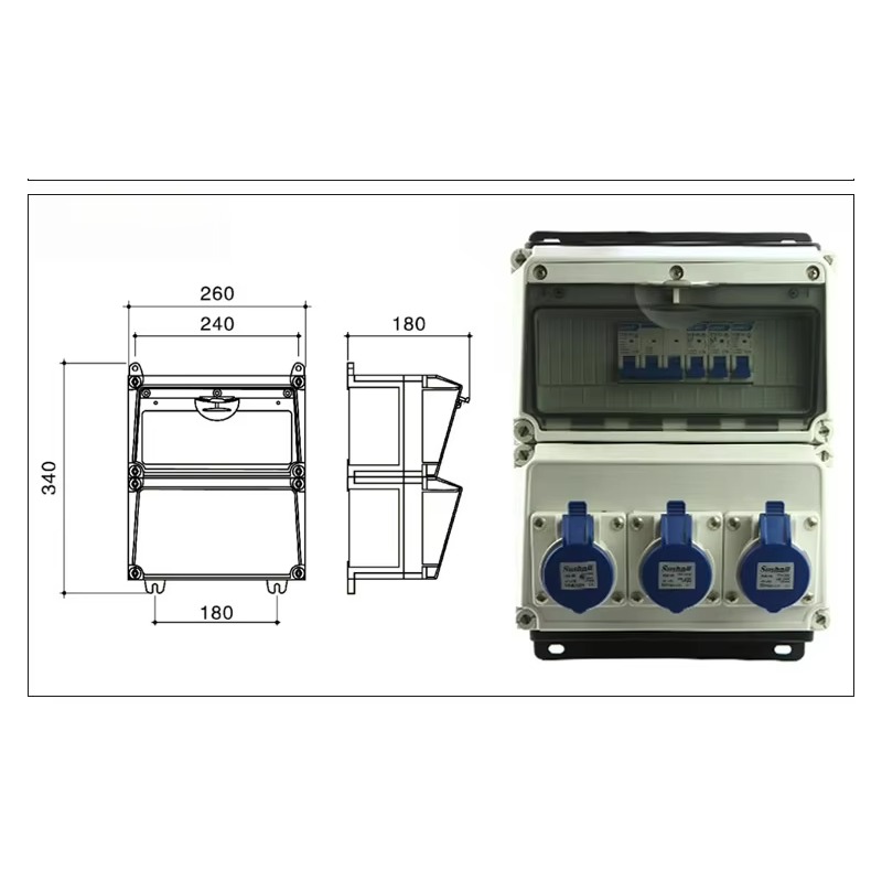 Caixa de distribuição de energ - Outdoor Power Distribution Board avaliação e preço