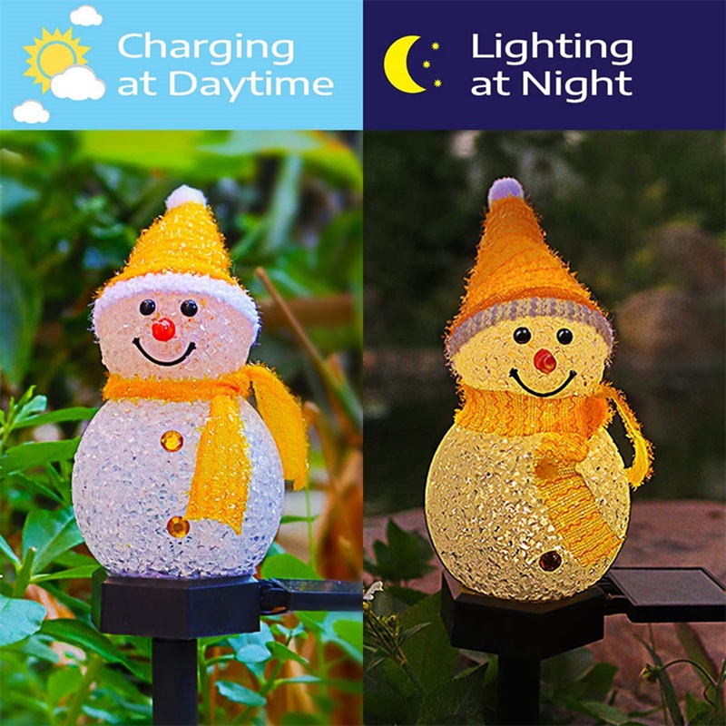 Led boneco de neve solar jardi - Outdoor Solar Power Xmas Lights avaliação e preço
