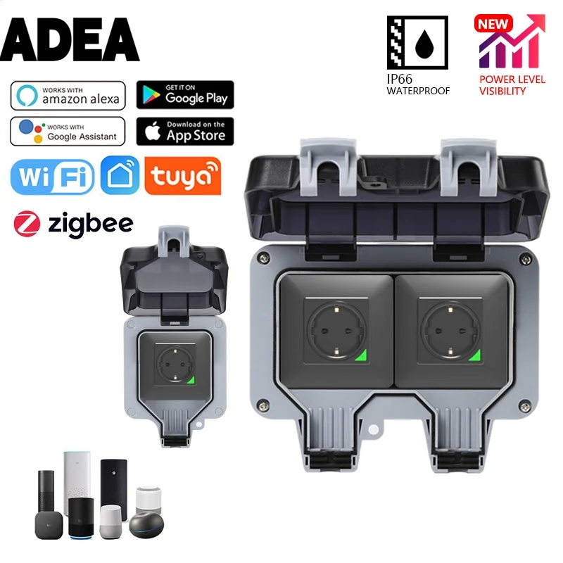 Tomada Elétrica AdeaTuya Zigbe - Outdoor Power Outlet Not Working avaliação e preço