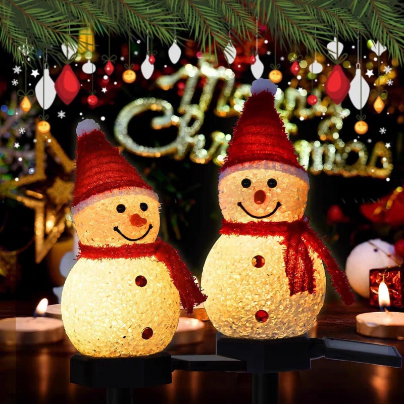 Led boneco de neve solar luz d - Outdoor Solar Power Xmas Lights avaliação e preço