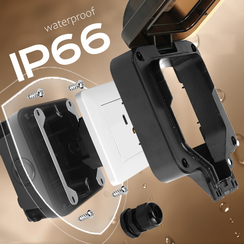 Avoir IP66 parede soquete impe - Outdoor Power Rack avaliação e preço