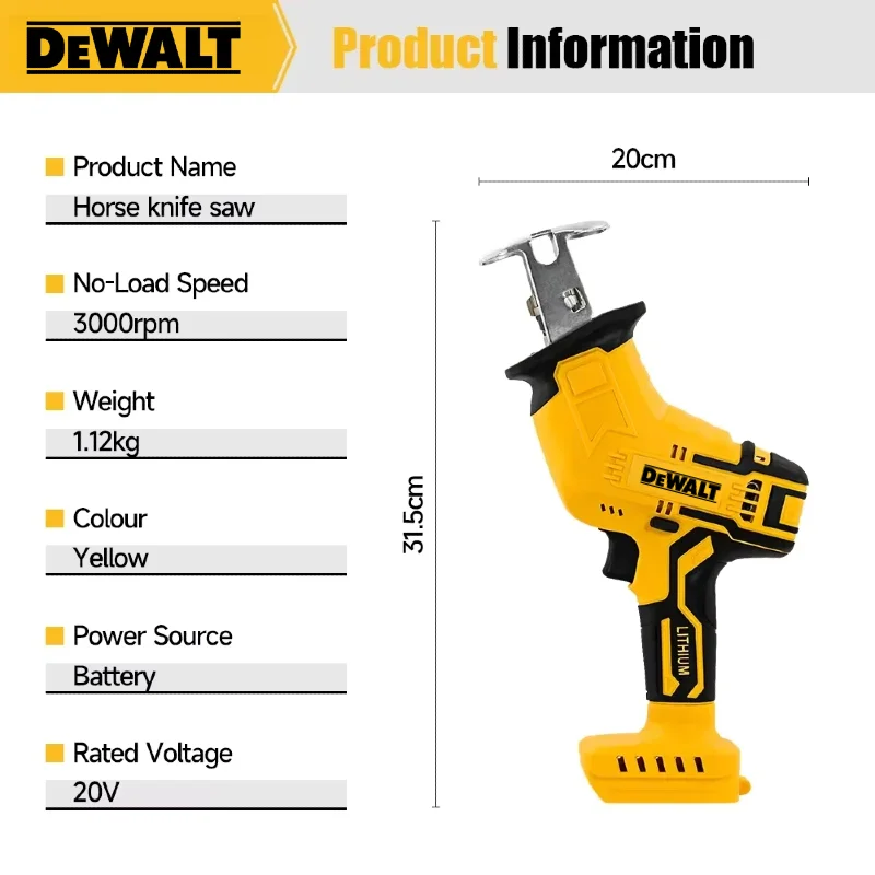 Serra Recíproca Sem Escovas De - Pole Saw Cordless avaliação e preço