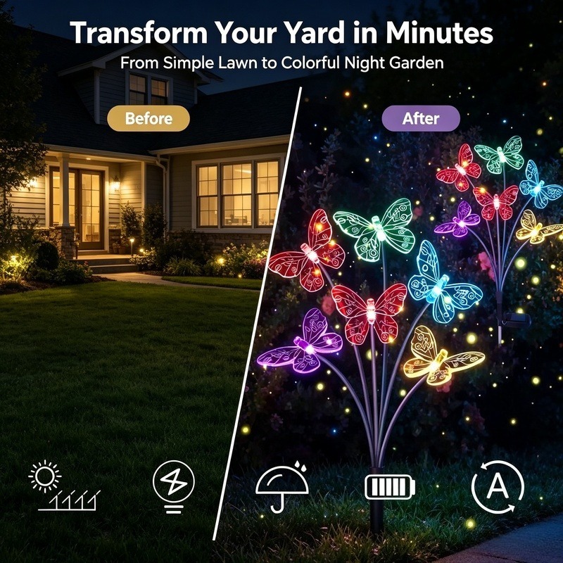 Luzes de Borboleta Alimentadas - Outdoor Power For Lights avaliação e preço