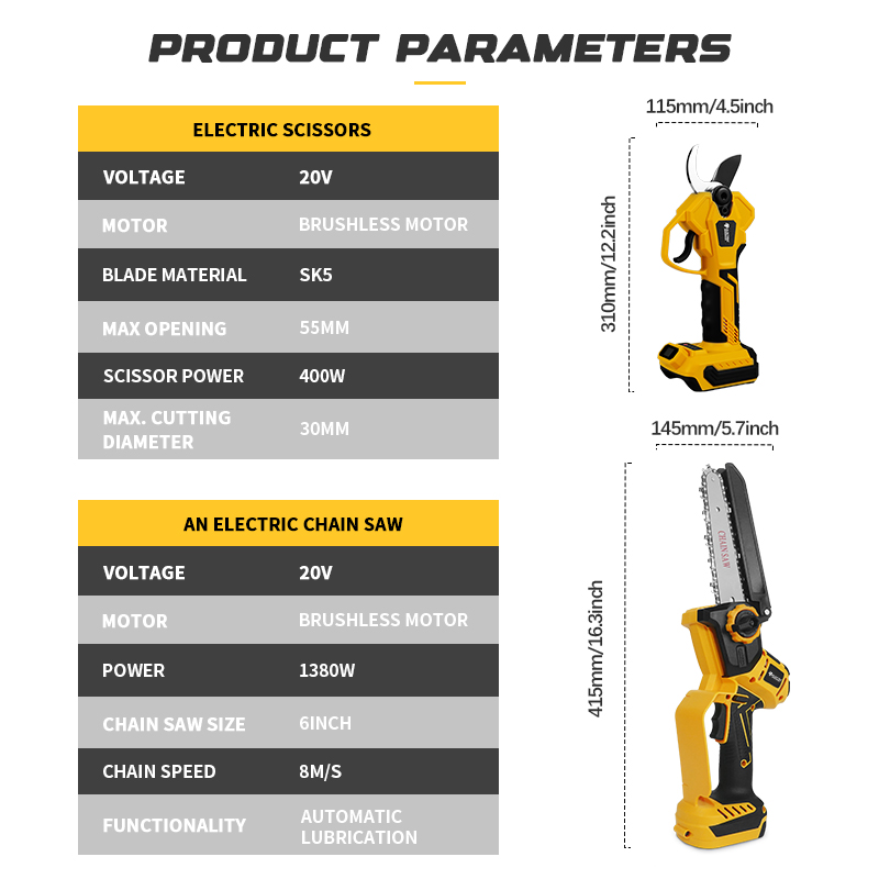 Sem escova 6 Polegada motosser - Garden Shredder Chipper avaliação e preço