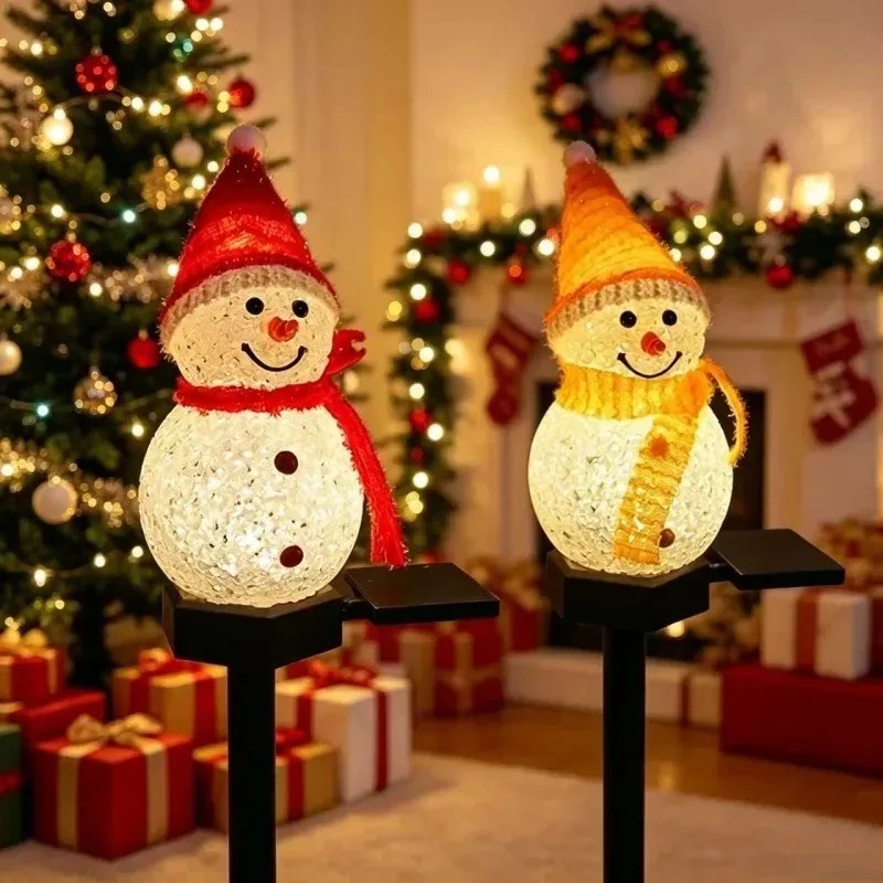 Luzes LED de Boneco de Neve co - Outdoor Solar Power Xmas Lights avaliação e preço