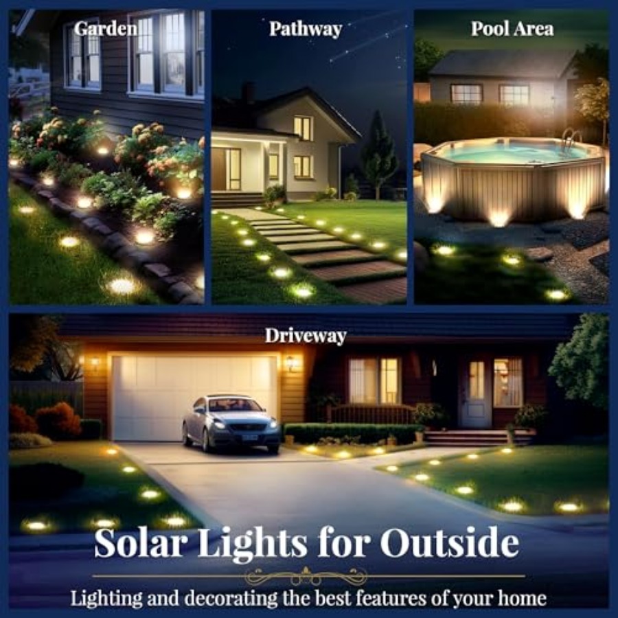Luzes Solares de Solo, Luzes S - Outdoor Power For Lights avaliação e preço