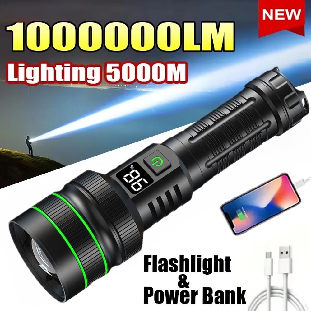 Lanterna LED poderosa com zoom - Outdoor Power For Lights avaliação e preço