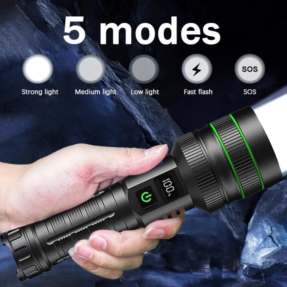 Lanterna LED poderosa com zoom - Outdoor Power For Lights avaliação e preço