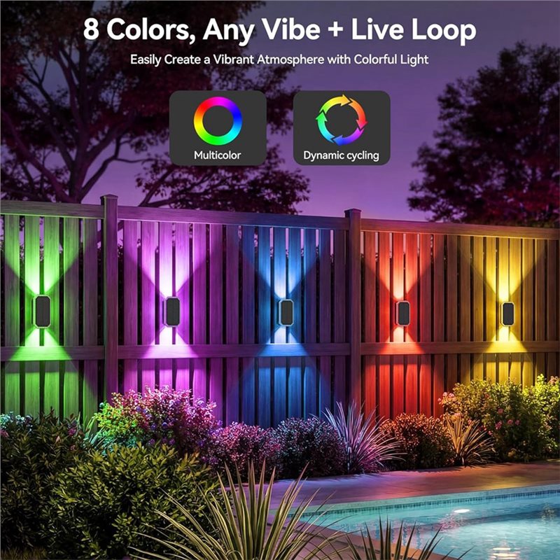 M12K-Luzes Solares RGB Bidirec - Outdoor Power Direct avaliação e preço